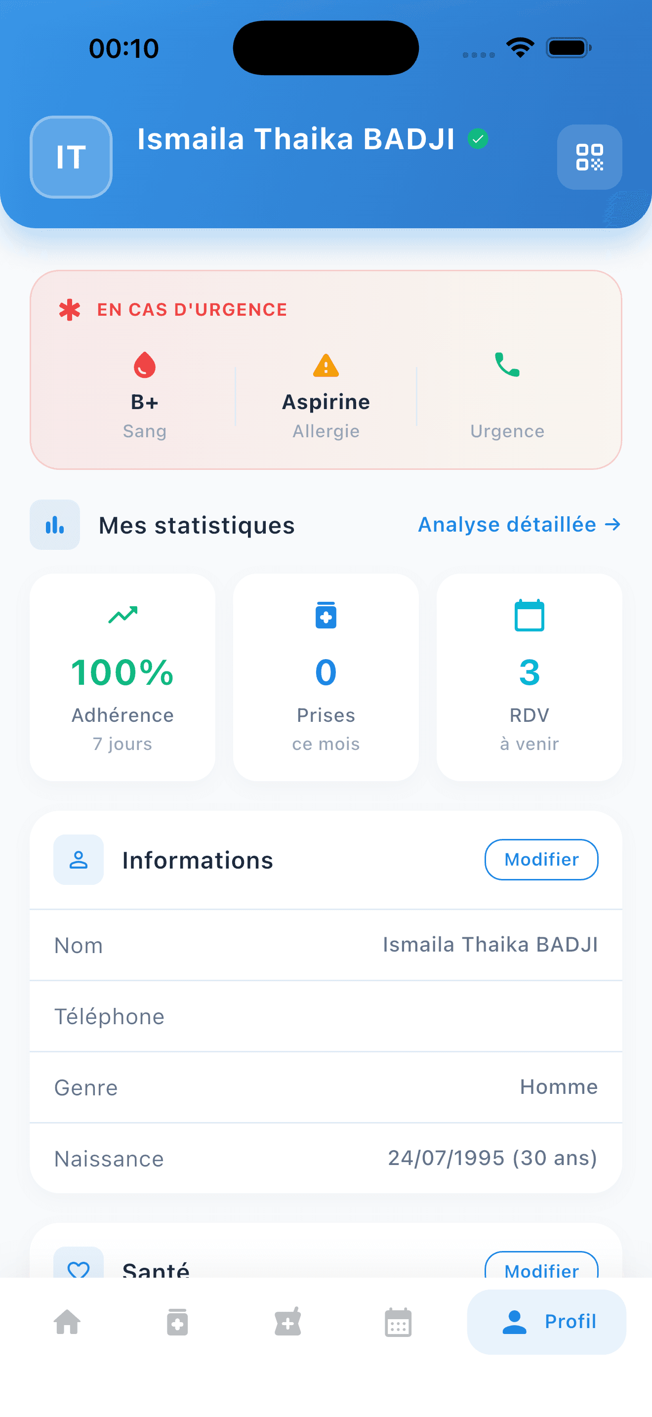Z. Health — Application Mobile de Santé — 5